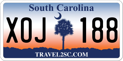 SC license plate XOJ188