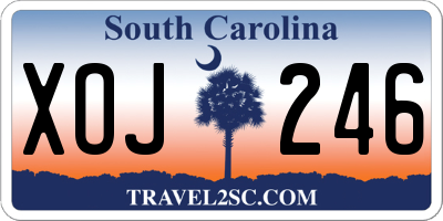 SC license plate XOJ246