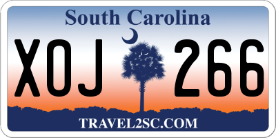SC license plate XOJ266