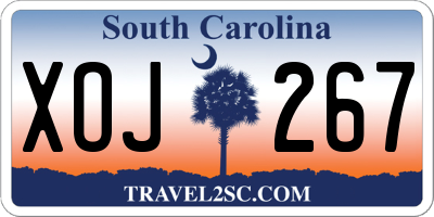 SC license plate XOJ267