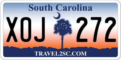 SC license plate XOJ272