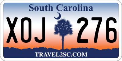 SC license plate XOJ276