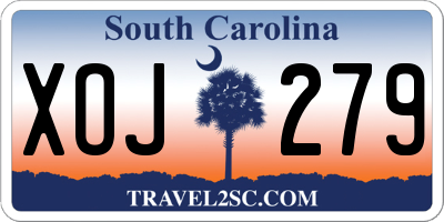 SC license plate XOJ279