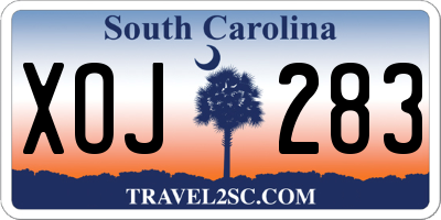 SC license plate XOJ283