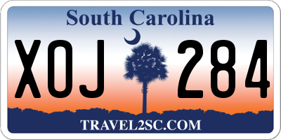 SC license plate XOJ284