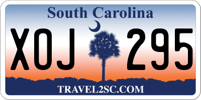 SC license plate XOJ295