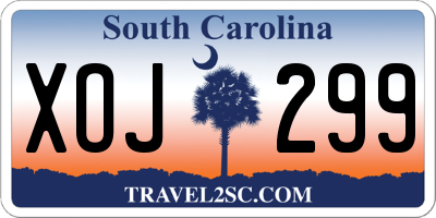 SC license plate XOJ299