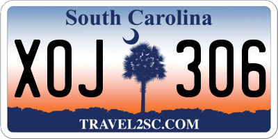 SC license plate XOJ306