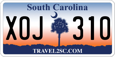 SC license plate XOJ310
