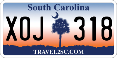 SC license plate XOJ318