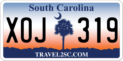 SC license plate XOJ319