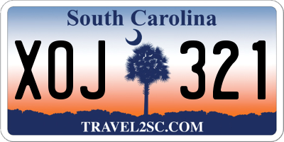 SC license plate XOJ321