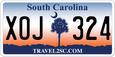 SC license plate XOJ324
