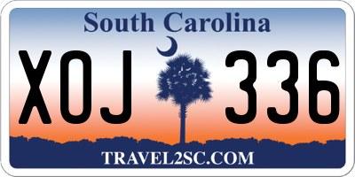SC license plate XOJ336