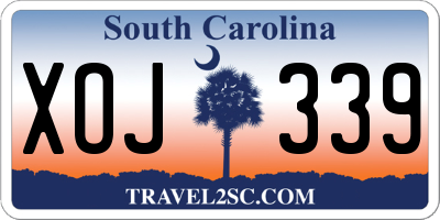 SC license plate XOJ339