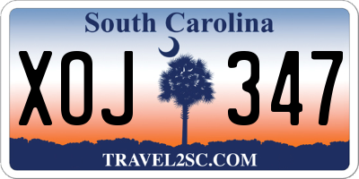 SC license plate XOJ347
