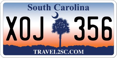 SC license plate XOJ356