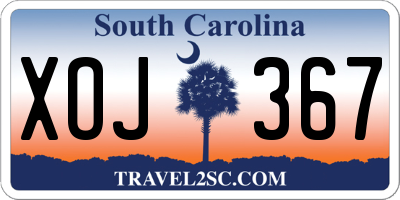 SC license plate XOJ367
