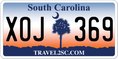 SC license plate XOJ369