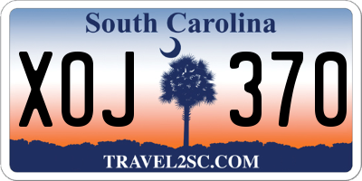 SC license plate XOJ370
