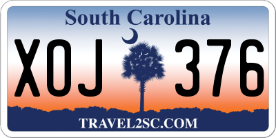 SC license plate XOJ376