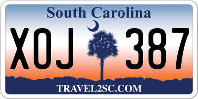 SC license plate XOJ387