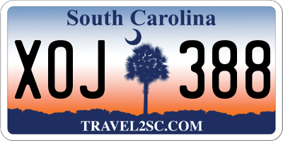 SC license plate XOJ388