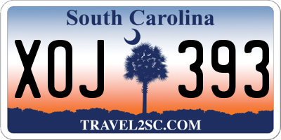 SC license plate XOJ393