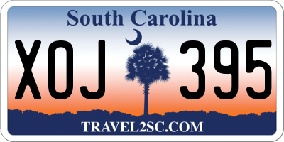 SC license plate XOJ395