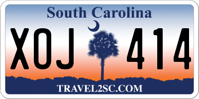 SC license plate XOJ414