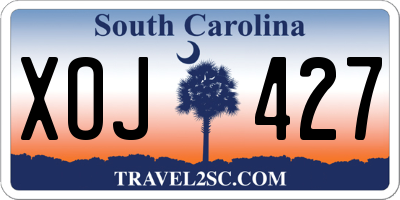 SC license plate XOJ427