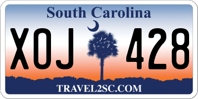 SC license plate XOJ428