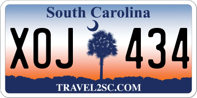 SC license plate XOJ434