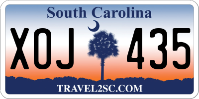 SC license plate XOJ435