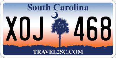 SC license plate XOJ468