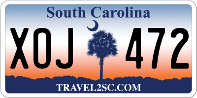 SC license plate XOJ472