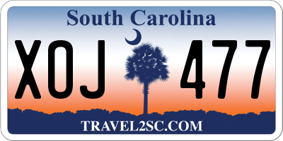 SC license plate XOJ477
