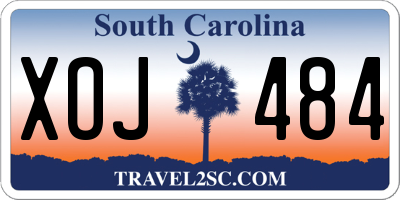 SC license plate XOJ484