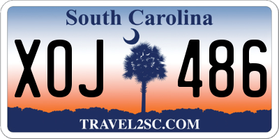 SC license plate XOJ486