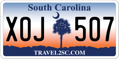 SC license plate XOJ507