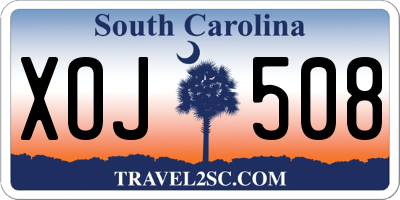 SC license plate XOJ508