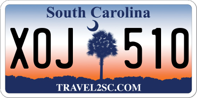 SC license plate XOJ510