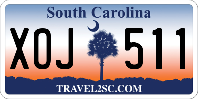 SC license plate XOJ511