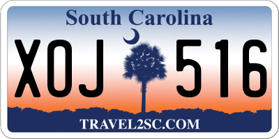 SC license plate XOJ516