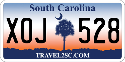 SC license plate XOJ528