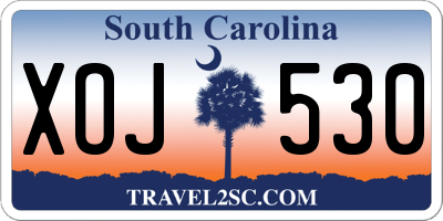 SC license plate XOJ530