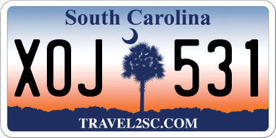 SC license plate XOJ531