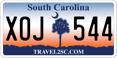 SC license plate XOJ544