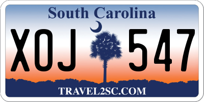 SC license plate XOJ547