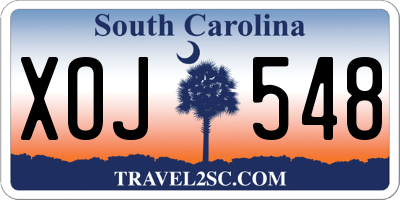 SC license plate XOJ548